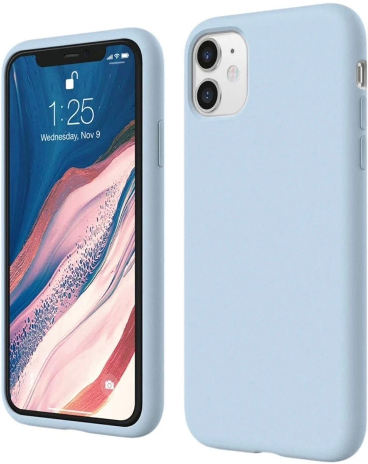 Image of The Sixth Back Cover for Iphone 11 (Blue, Silicon, Pack of: 1)