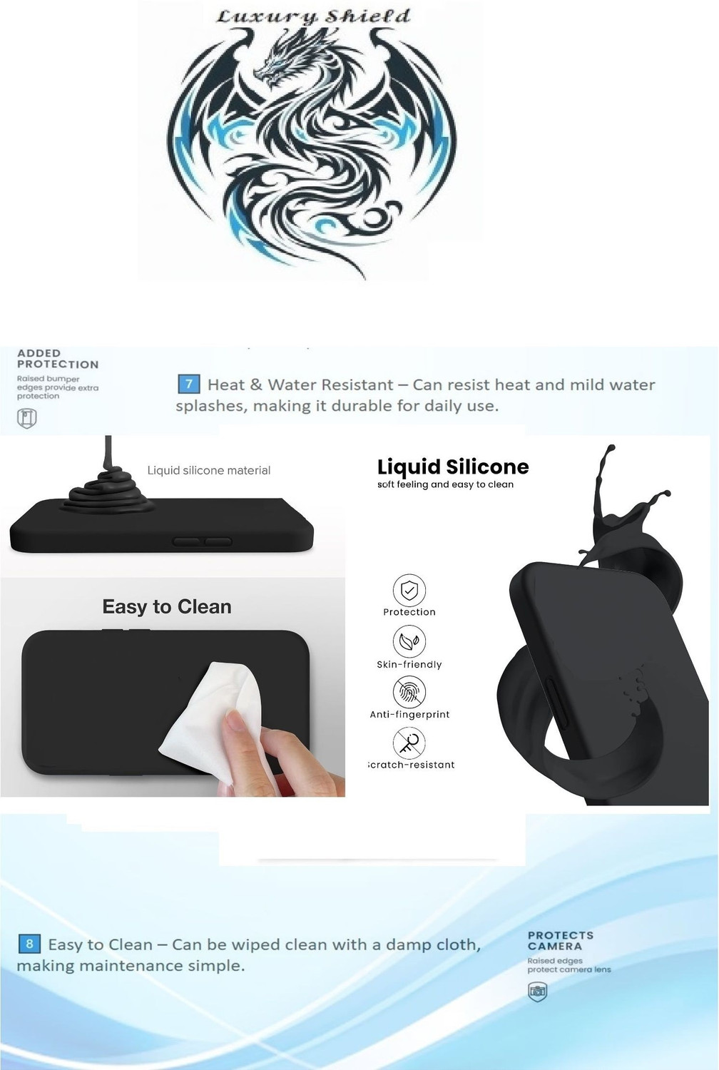 Image of Luxury Shield Back Cover for Realme C30s (Black, Rubber)