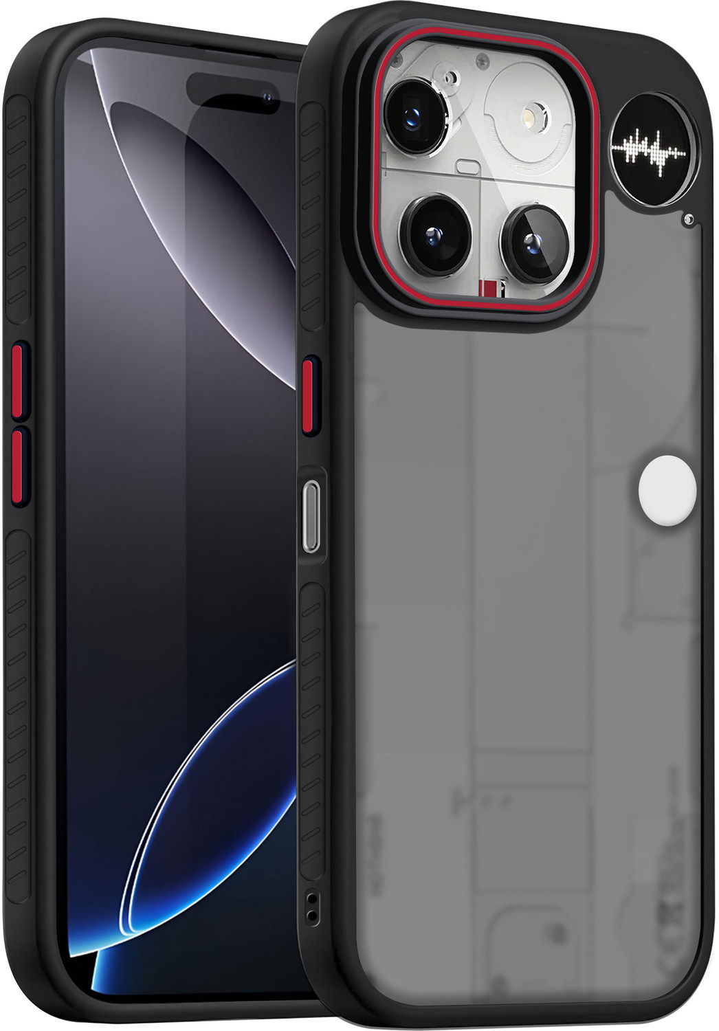 Image of Stunny Back Cover for Nothing phone 3 -dps7545, Back Cover, Mobile Back Cover (Black, Shock Proof, Silicon, Pack of: 1)