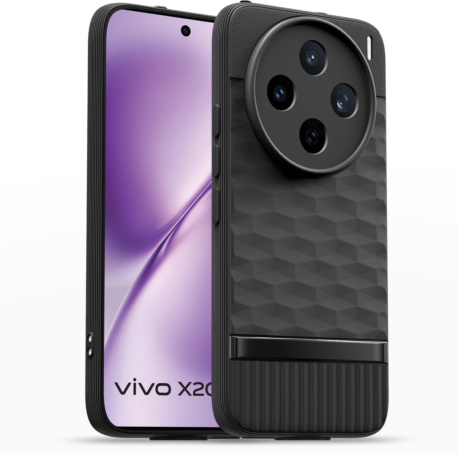 Image of SBMS Back Cover for Vivo X200T 5G (Black, Shock Proof, Silicon, Pack of: 1)