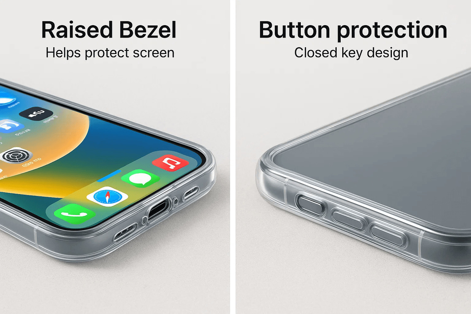 Image of CASEOGEN Back Cover for Back Cover for Galaxy S22+ (Transparent, Flexible, Silicon, Pack of: 1)