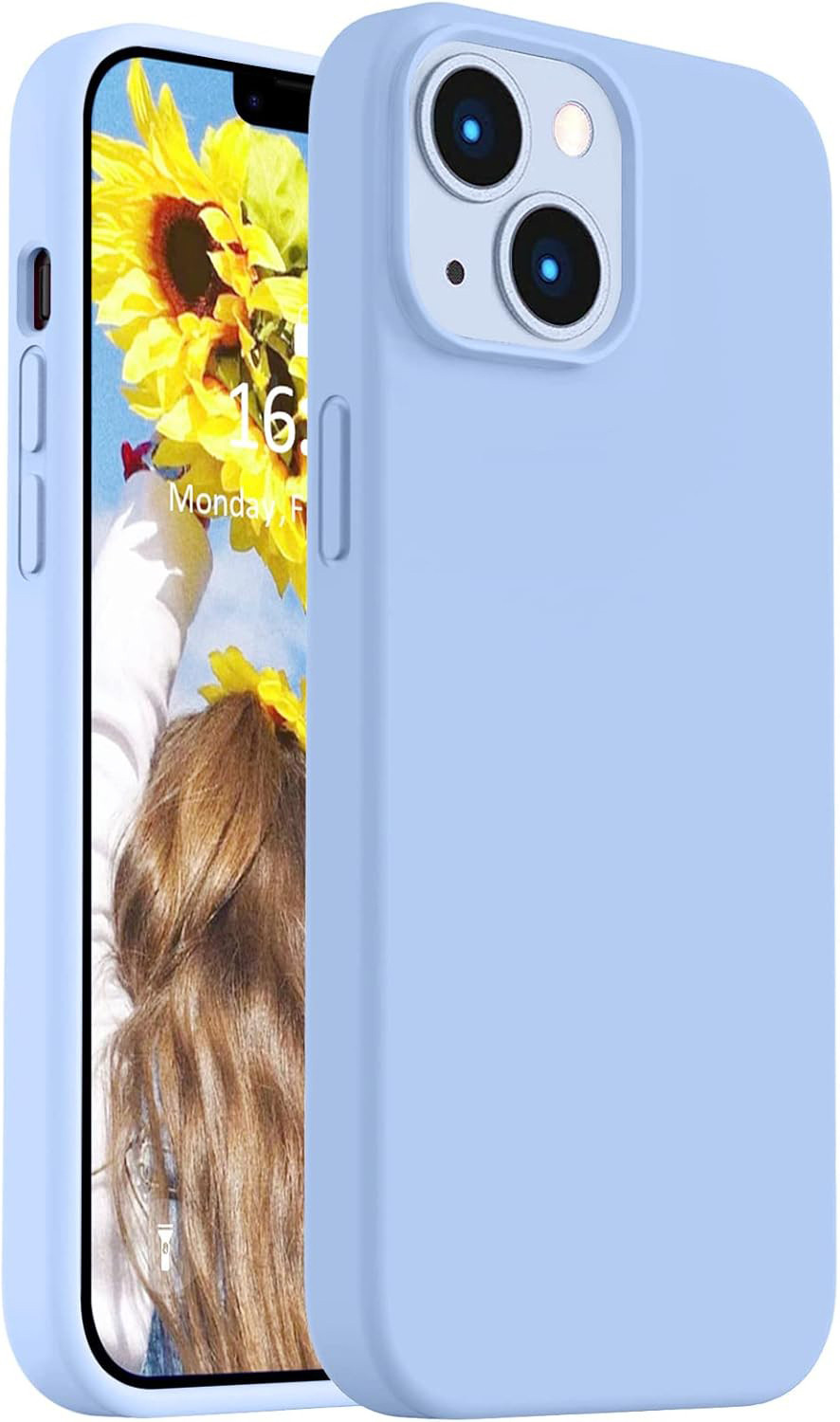 Image of Caseex Back Cover for Apple iPhone 14 Plus (Blue, Grip Case, Silicon, Pack of: 1)