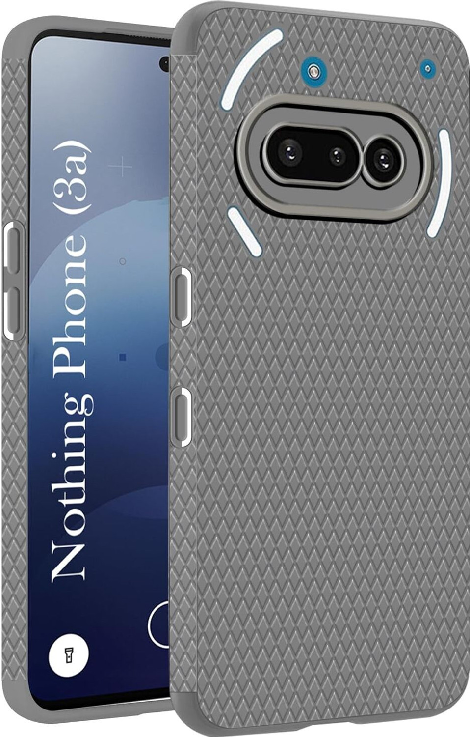 Image of SYOTT Back Cover for Nothing Phone (3a) (Grey, Magsafe, Thermoplastic Polyurethane, Pack of: 1)