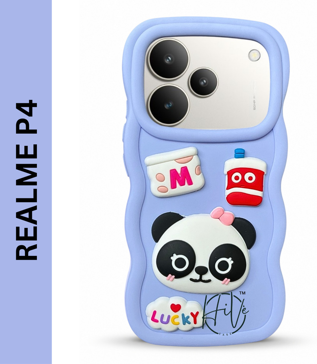 Hive Back Cover for Realme P4 5G (Purple, Grip Case, Silicon, Pack of: 1) - Image 1