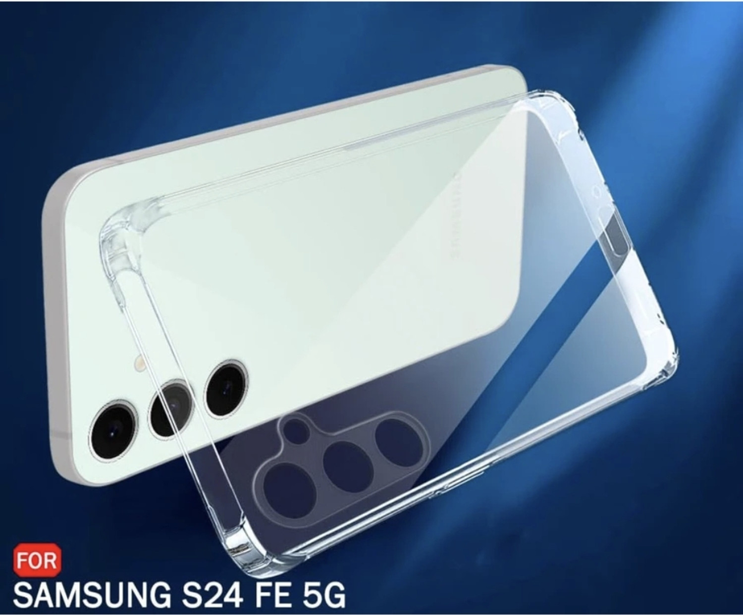 Image of AllifyStore Back Cover for SAMSUNG Galaxy S24 FE 5G (Transparent, Flexible, Silicon, Pack of: 1)