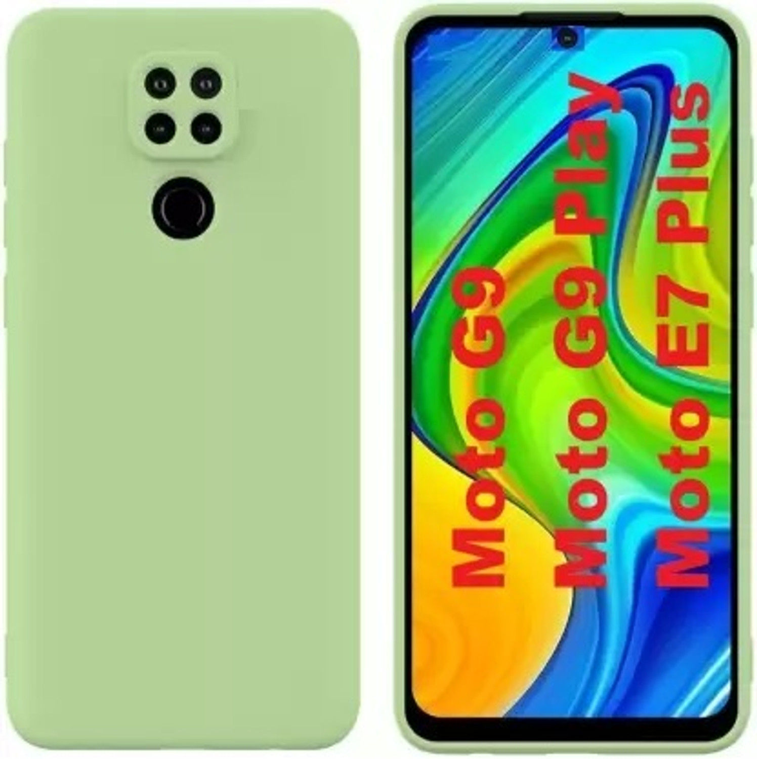 Image of Wellchoice Back Cover for Motorola Moto G9 Paly, Motorola Moto G9, Moto E7 Plus (Transparent, Grip Case, Rubber, Pack of: 1)