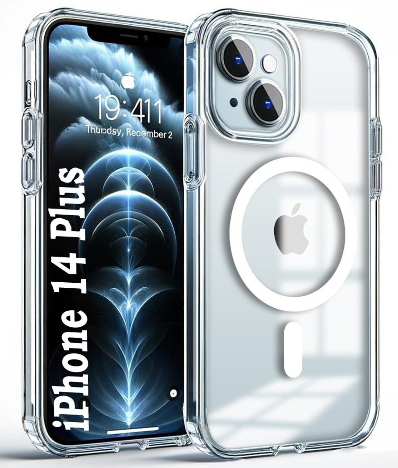 Image of Caseex Back Cover for Apple iPhone 14 Plus (Blue, Grip Case, Silicon, Pack of: 1)