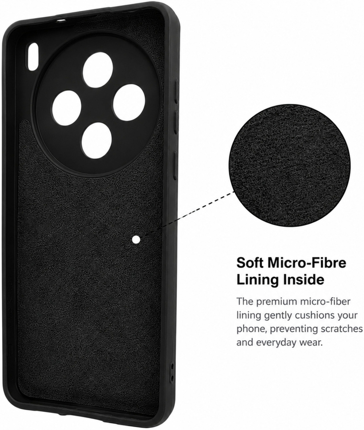 Image of SBMS Back Cover for Vivo X200T 5G (Black, Shock Proof, Silicon, Pack of: 1)