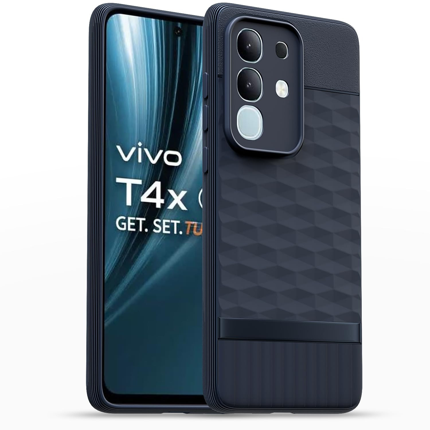 Image of Casener Back Cover for vivo T4x 5G (Beige, Transparent, Shock Proof, Thermoplastic Polyurethane, Pack of: 1)