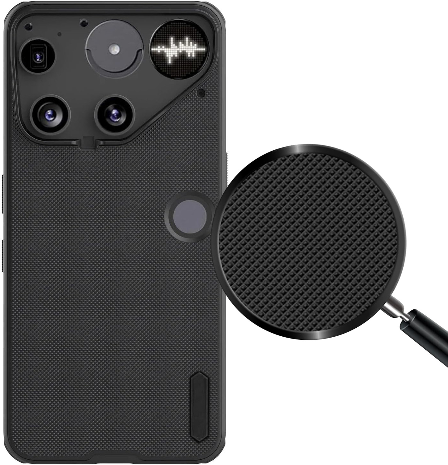 Image of Stunny Back Cover for Nothing phone 3 -dps7545, Back Cover, Mobile Back Cover (Black, Shock Proof, Silicon, Pack of: 1)