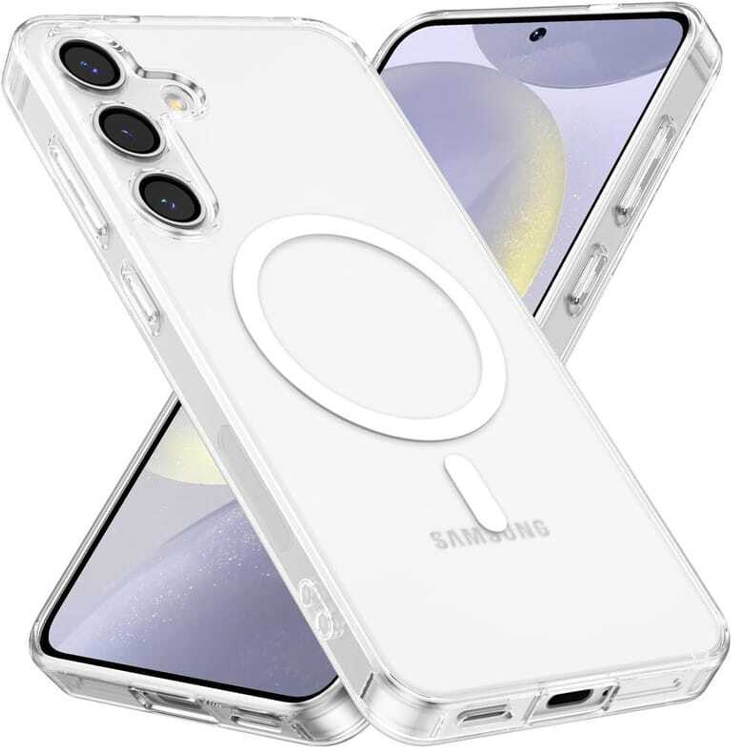 GLOBAL ARHA Protective Case for Samsung Galaxy A35 5G Transparent MagSafe Mobile Back Cove| Wireless Charging|PC+TPU - GLOBAL ARHA : Flipkart.com