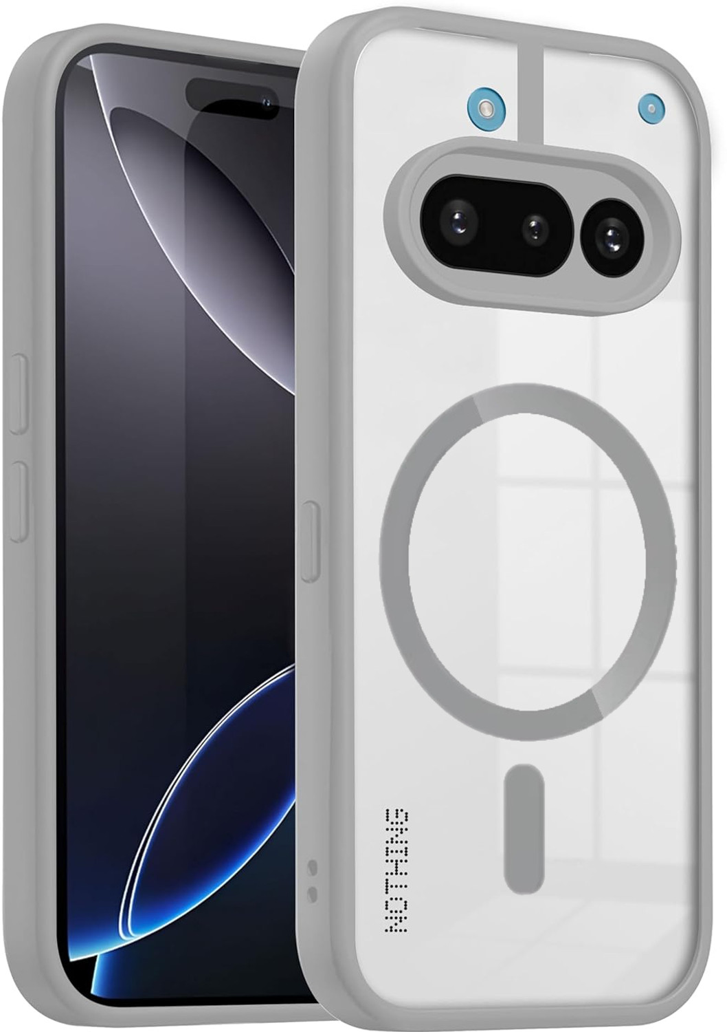 Image of SYOTT Back Cover for Nothing Phone (3a) (Grey, Magsafe, Thermoplastic Polyurethane, Pack of: 1)