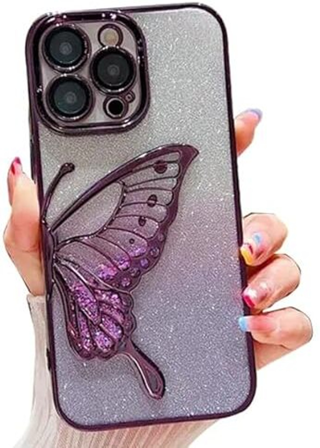Image of izaan Back Cover for iPhone 14 pro max (Purple, Matte Finish, Fiber, Glass, Pack of: 1)
