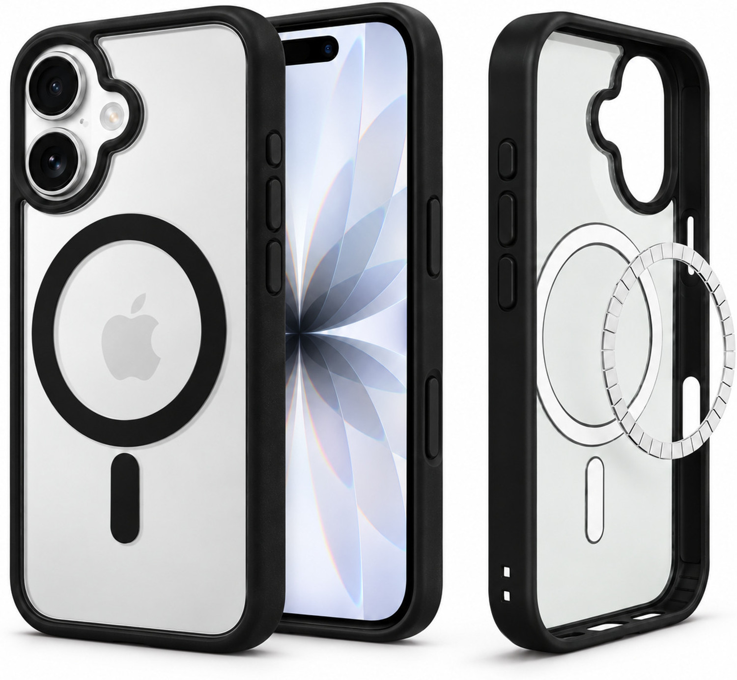 ArmourPro Back Cover for iPhone 16 Plus, Apple 16 Plus, MagSafe Compatible Case (Black, Magsafe, Thermoplastic Polyurethane, Polycarbonate, Pack of: 1) - Image 1