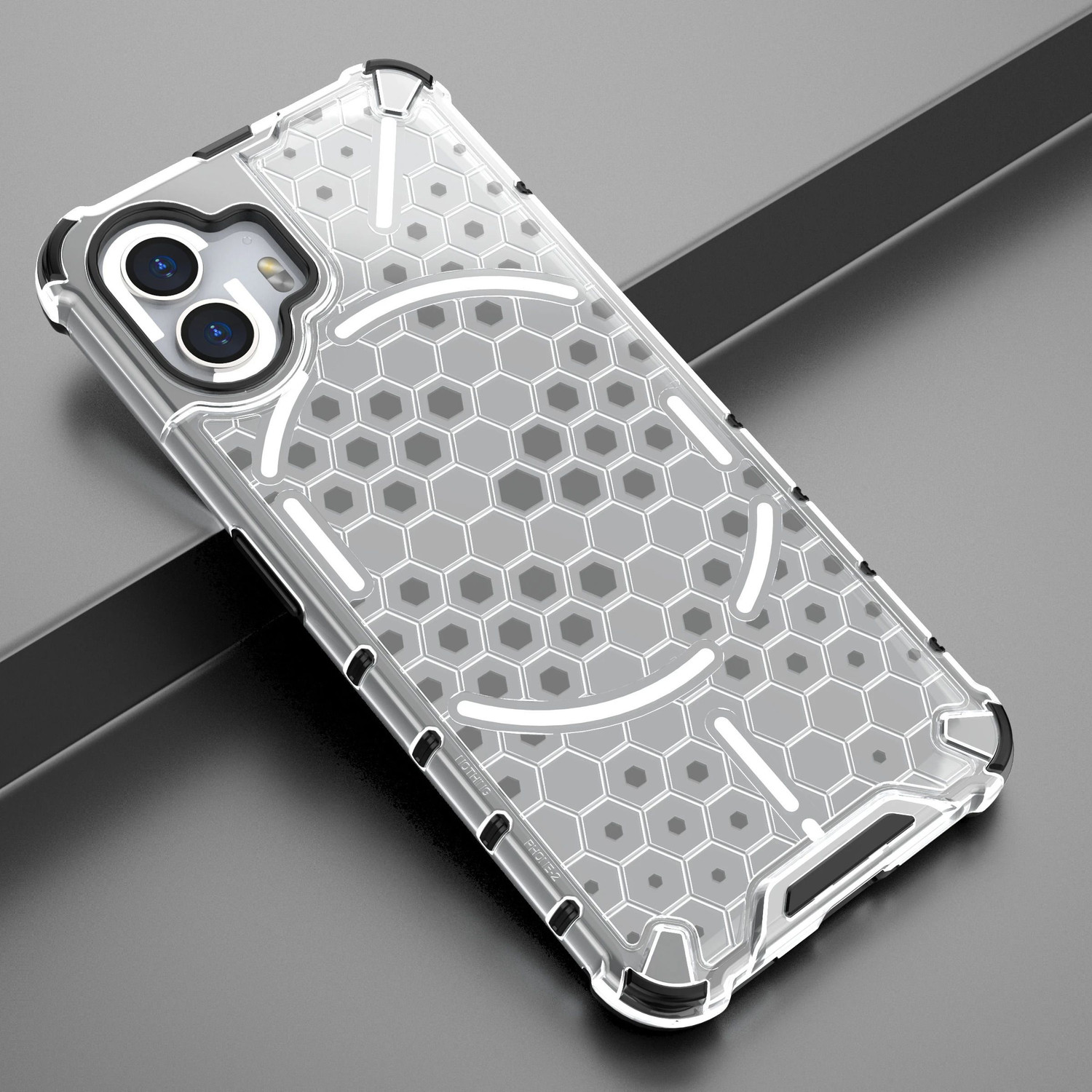 Image of Wellchoice Back Cover for Nothing Phone (2) (Transparent, Grip Case, Silicon, Pack of: 1)