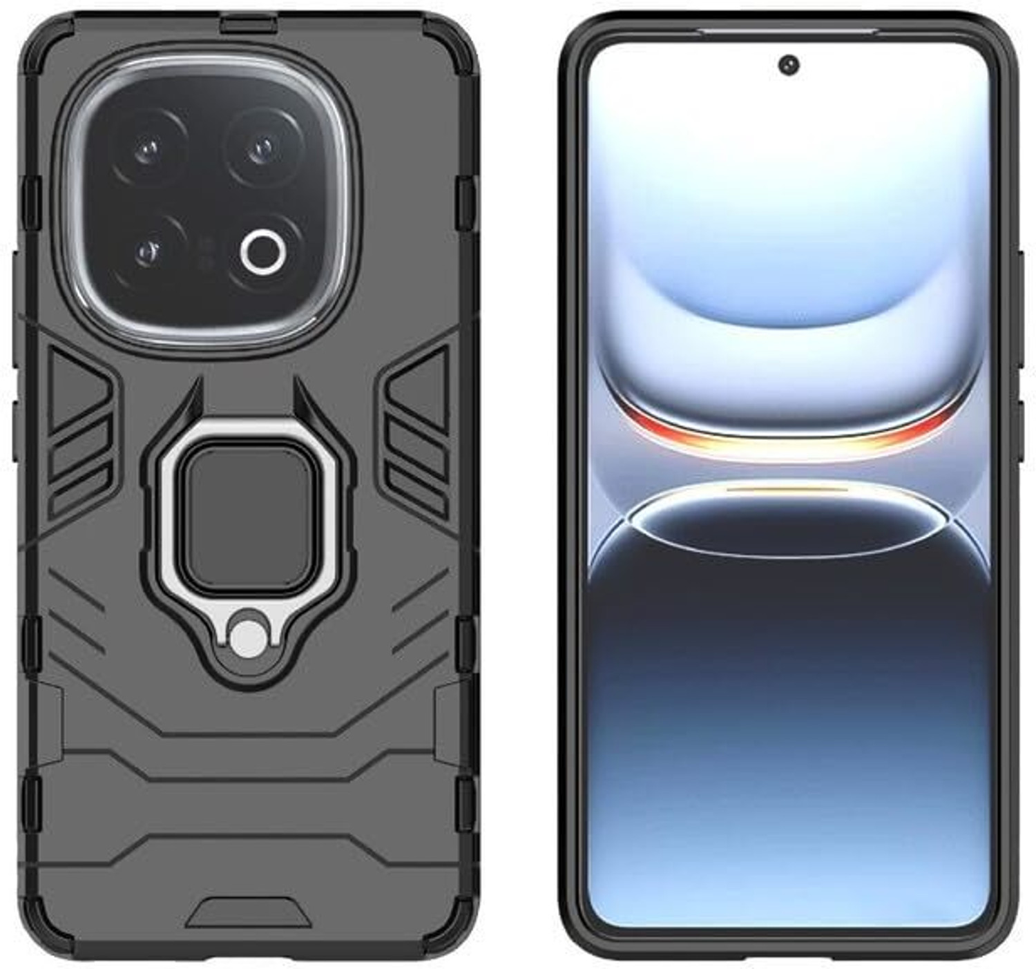Image of Flipkart SmartBuy Back Cover for IQOO Neo 10 5G (Black, Rugged Armor, Polycarbonate, Pack of: 1)