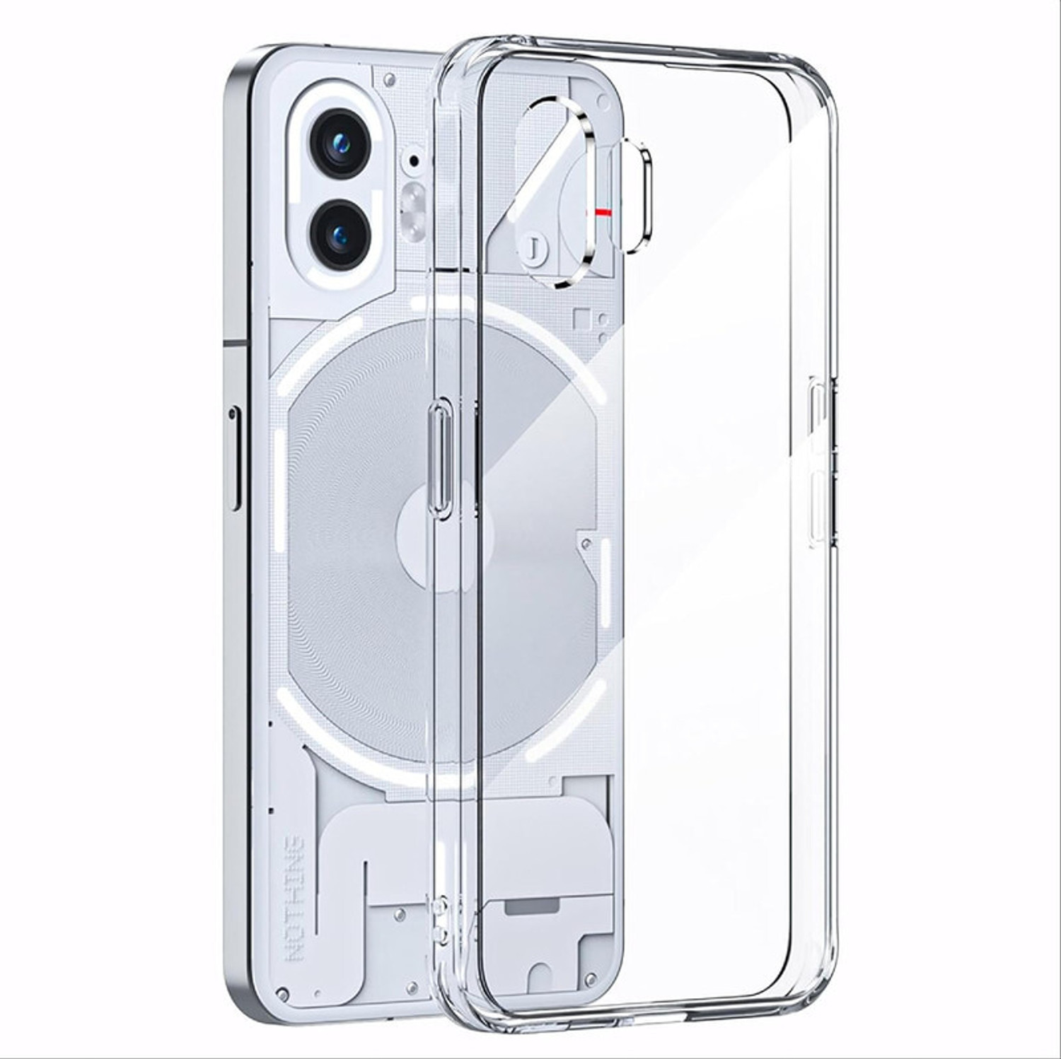 Image of Wellchoice Back Cover for Nothing Phone (2) (Transparent, Grip Case, Silicon, Pack of: 1)