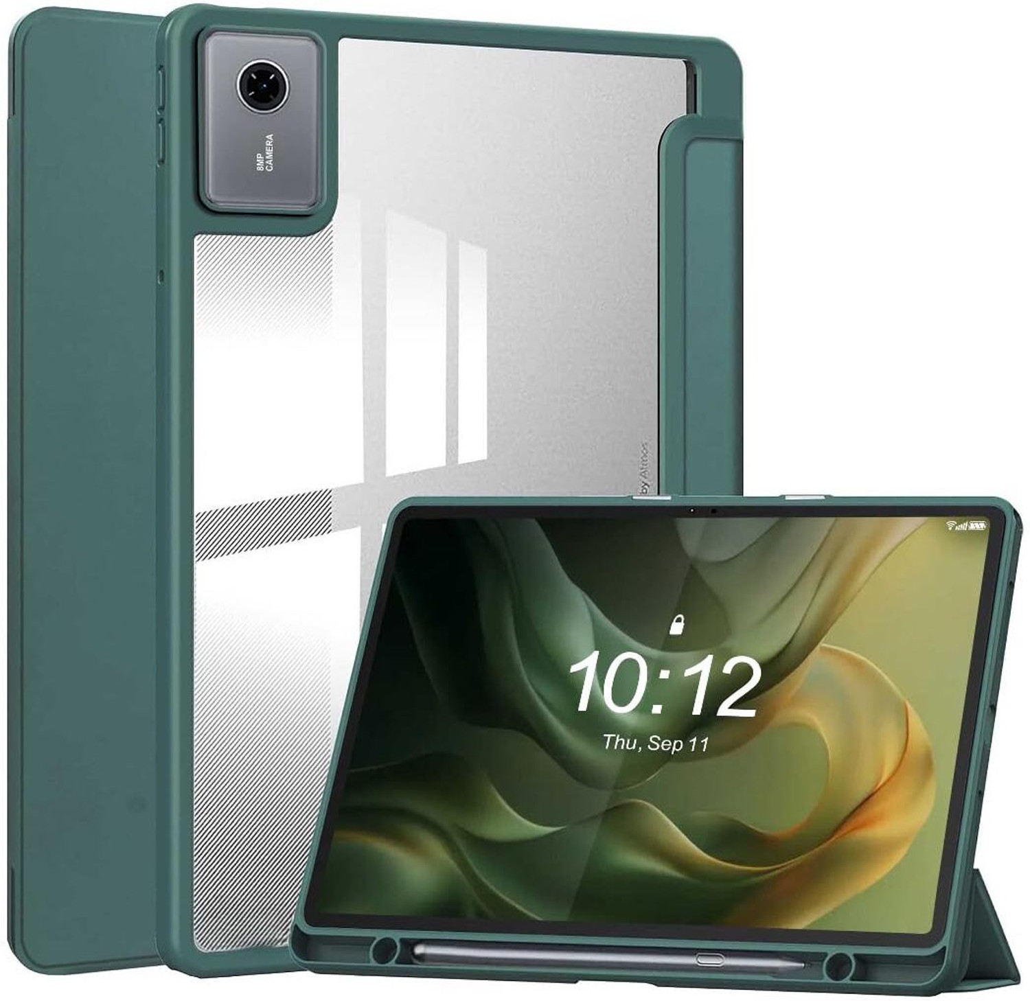 Image of AGEIS Flip Cover for Motorola Pad 60 Neo 11 inch 2025 (Stylus Holder) (Beige, Shock Proof, Plastic, Rubber, Pack of: 1)