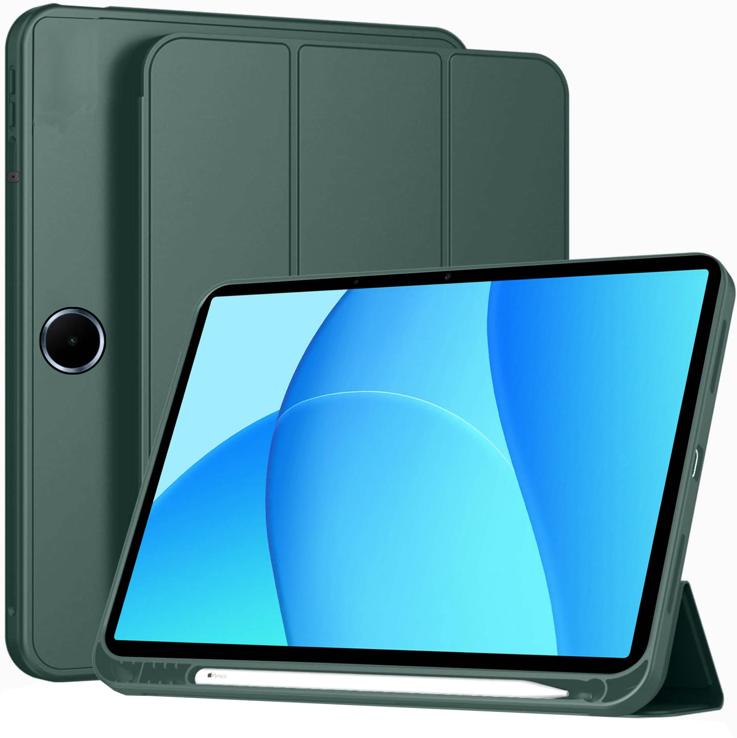 Image of COVERHUB Flip Cover for Oppo Pad Air 10.36 inch (Stylus Holder) (Black, Shock Proof, Rubber, Pack of: 1)