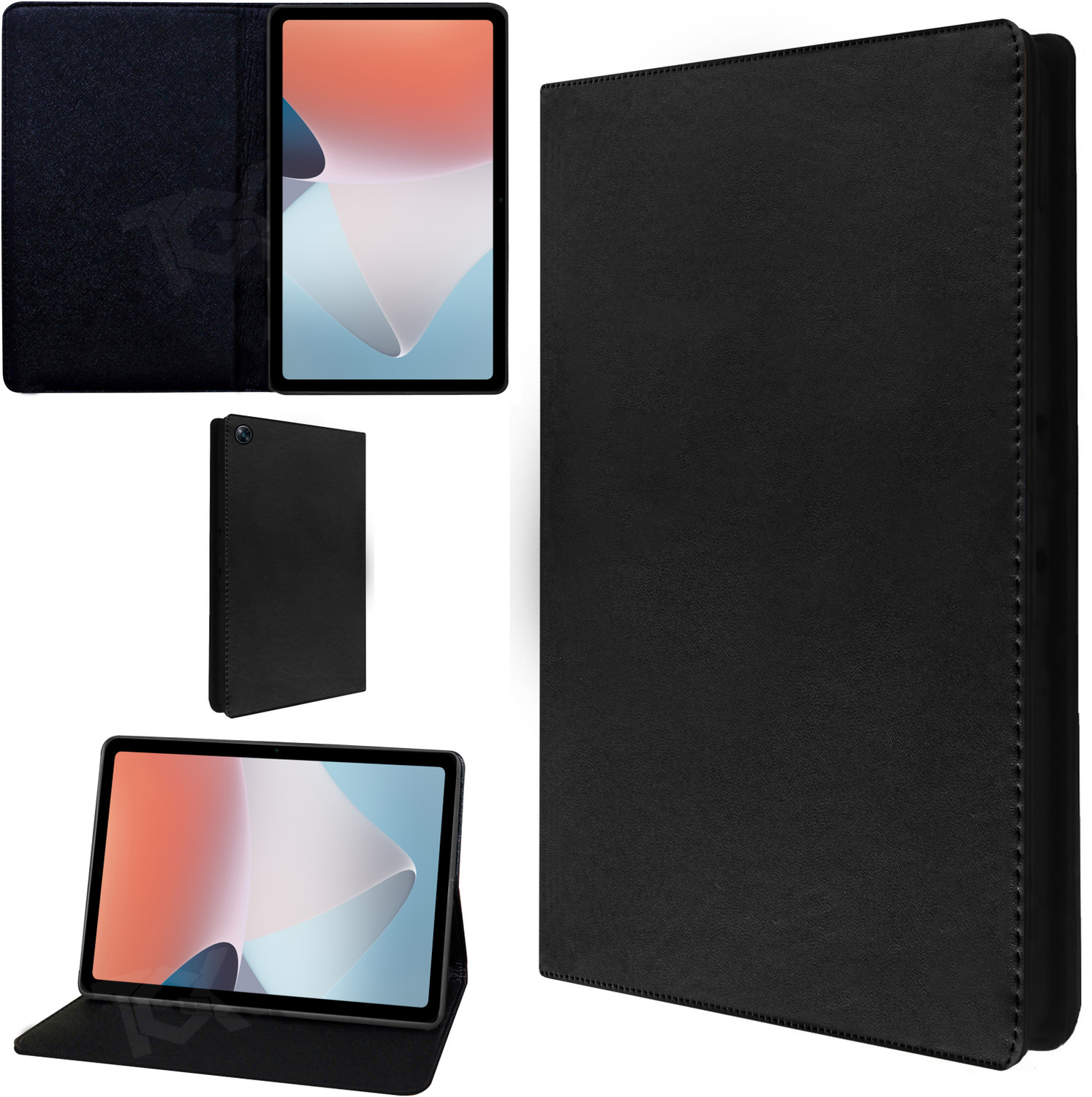 Image of COVERHUB Flip Cover for Oppo Pad Air 10.36 inch (Stylus Holder) (Black, Shock Proof, Rubber, Pack of: 1)