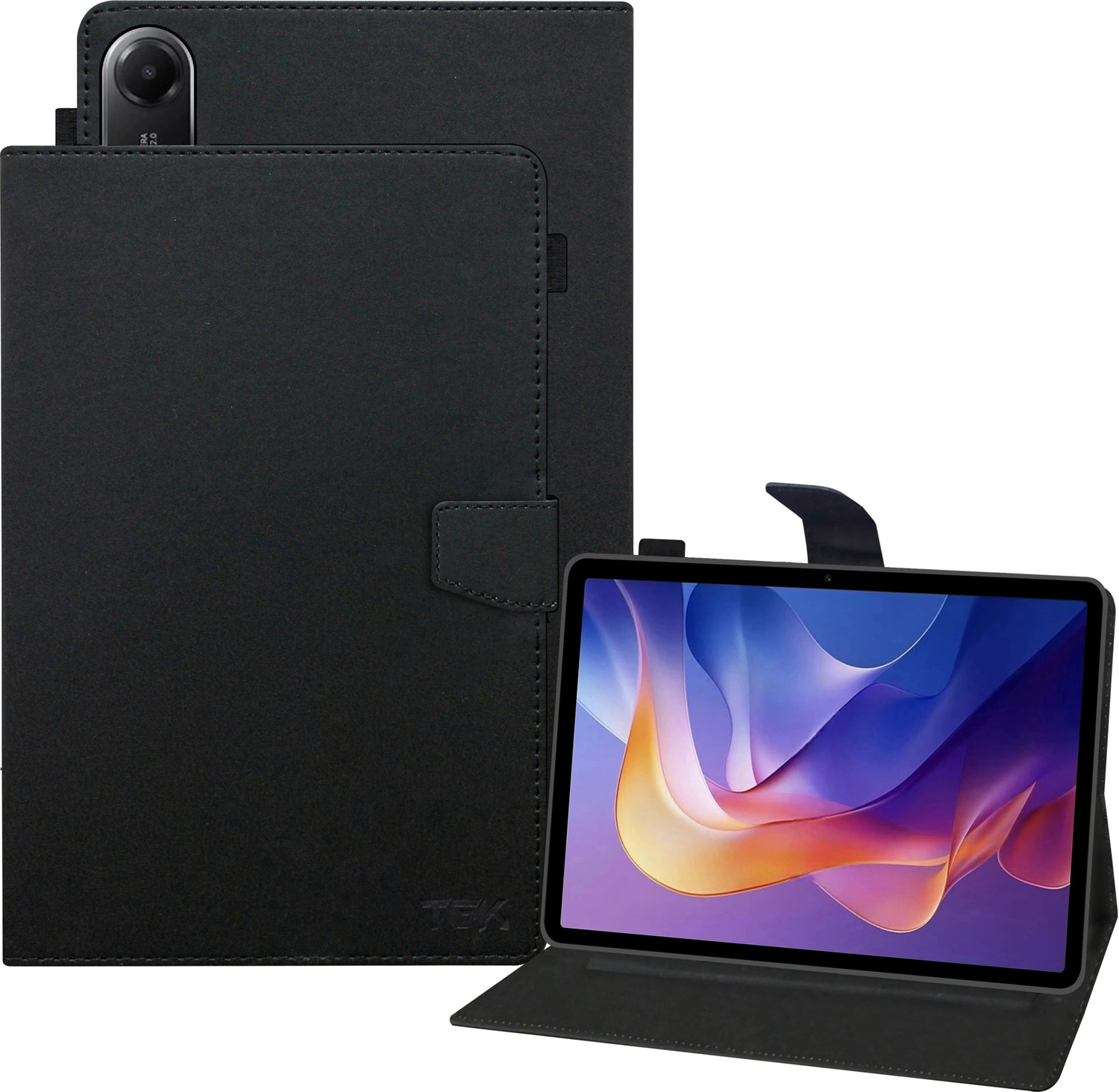 Image of AGEIS Flip Cover for Xiaomi Redmi Pad 2 11 inches (Stylus Holder) (Black, Shock Proof, Rubber, Artificial Leather, Pack of: 1)