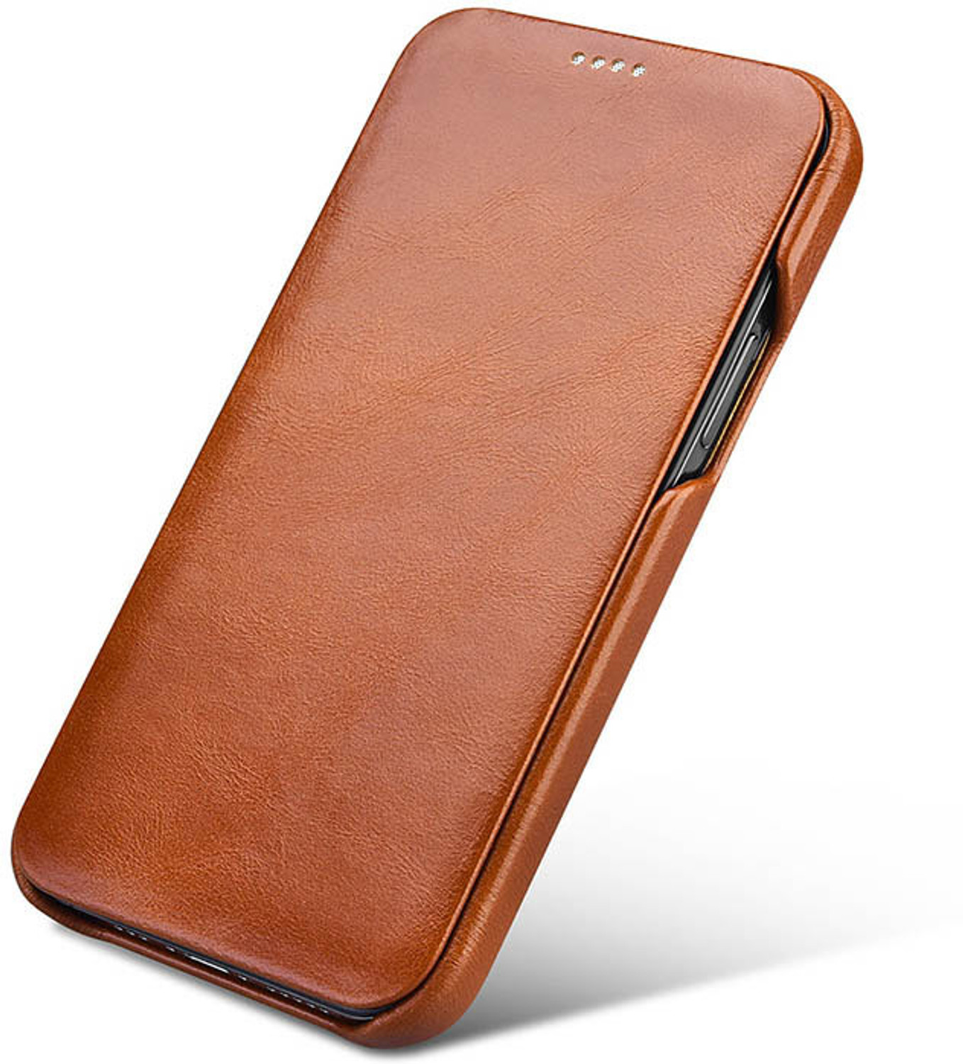 Image of COVERLY Flip Cover for Vivo Y35 (Brown, Magnetic Case, Leather, Pack of: 1)