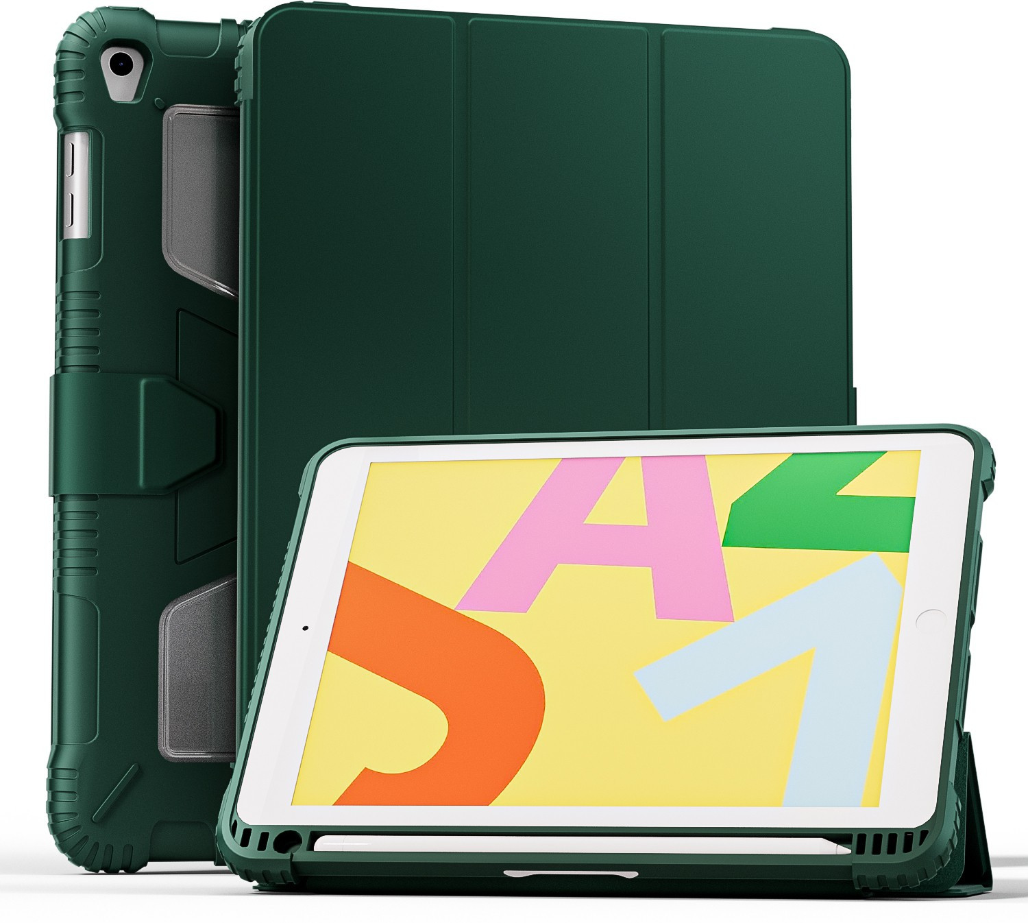 Image of HITFIT Back Cover for Apple iPad Air 10.9 inch (2020) 4th Geeneration (Black, Rugged Armor, Pack of: 1)