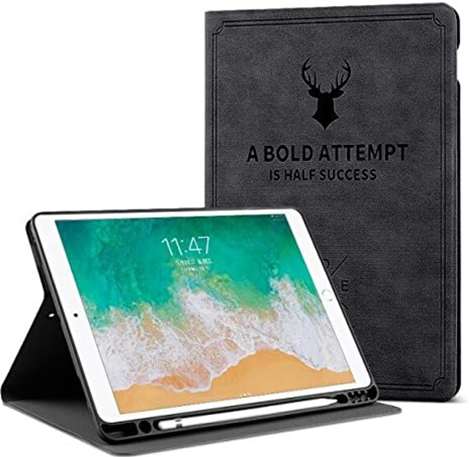 Image of COVERHEAD Flip Cover for Back Cover for Apple Ipad 10.2 Tab (Brown, Dual Protection, Pack of: 1) (Brown, Camera Bump Protector, Pack of: 1)