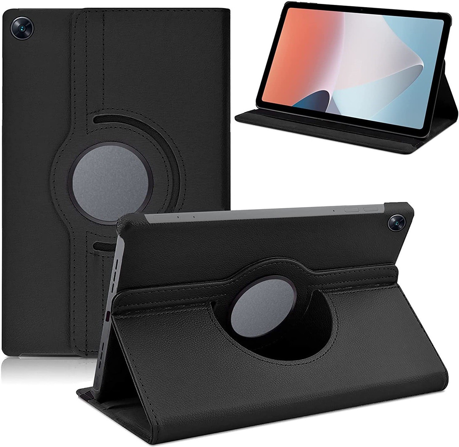Image of COVERHUB Flip Cover for Oppo Pad Air 10.36 inch (Stylus Holder) (Black, Shock Proof, Rubber, Pack of: 1)