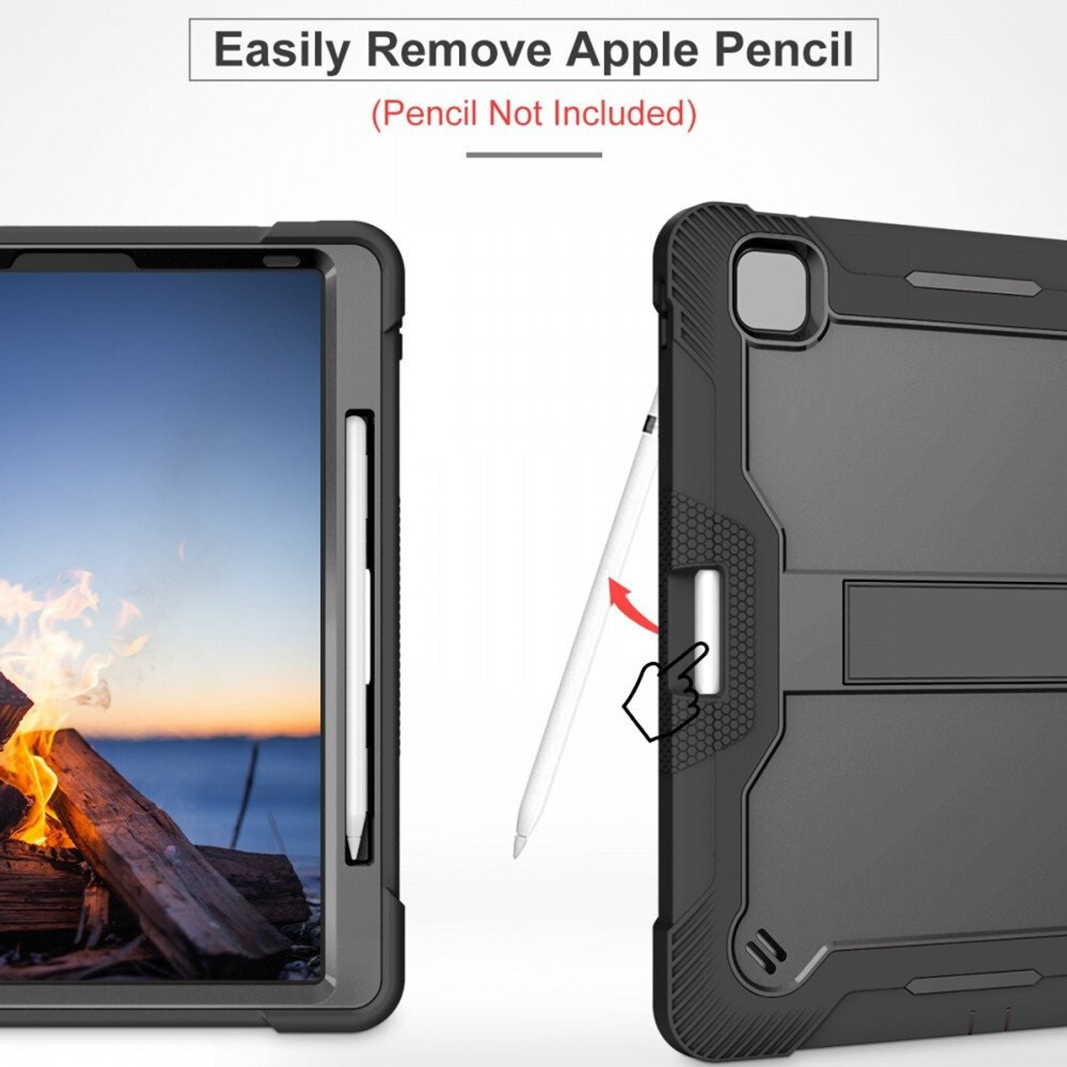 Image of WHITBULL Flip Cover for Xiaomi Mi Pad 6 (11 inch 2023) (Black, Rugged Armor, Pack of: 1)