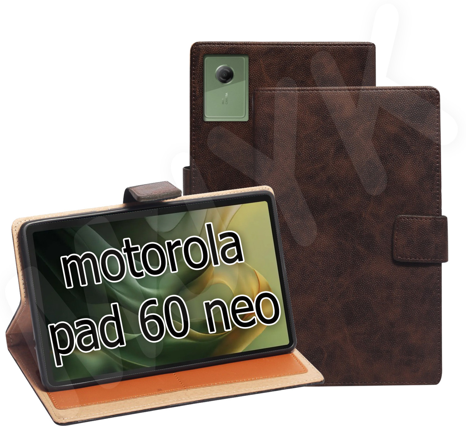 Image of COVERHEAD Flip Cover for Back Cover for Motorola G62 Tab (Brown, Dual Protection, Pack of: 1) (Brown, Camera Bump Protector, Pack of: 1)