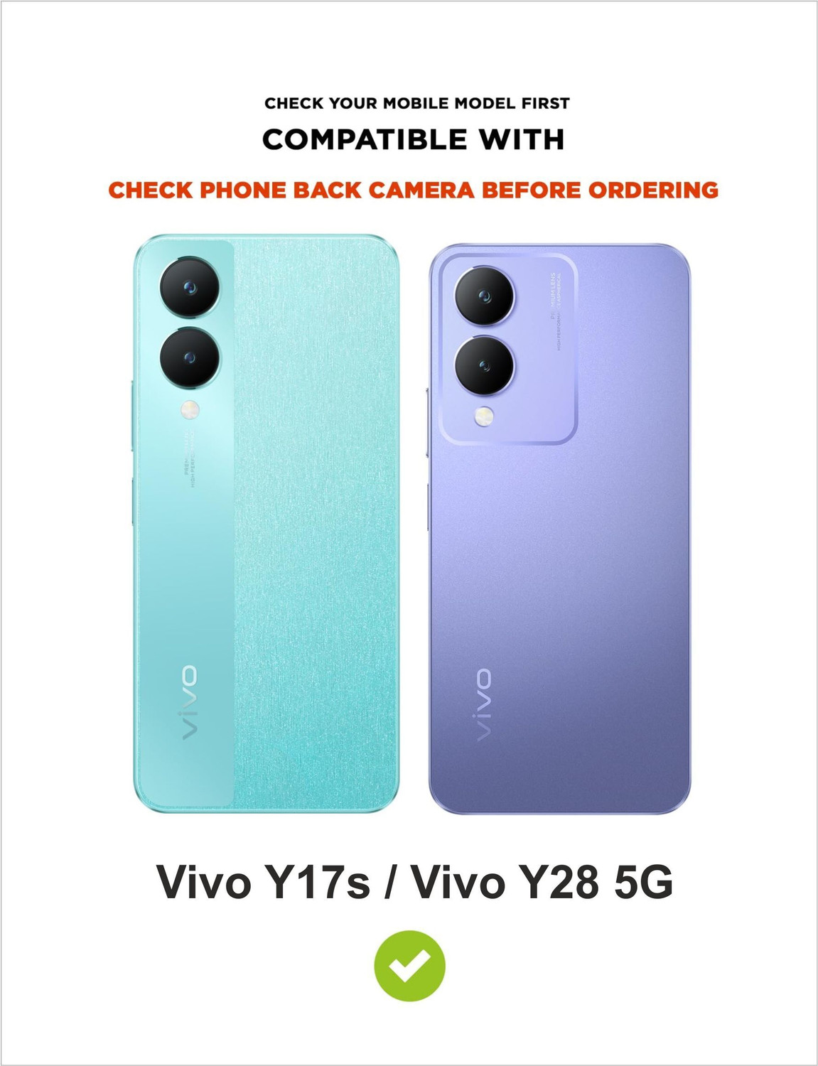 Image of SBMS Back Cover for Vivo Y28 5G / Vivo Y17s (Black, Shock Proof, Silicon, Pack of: 1)