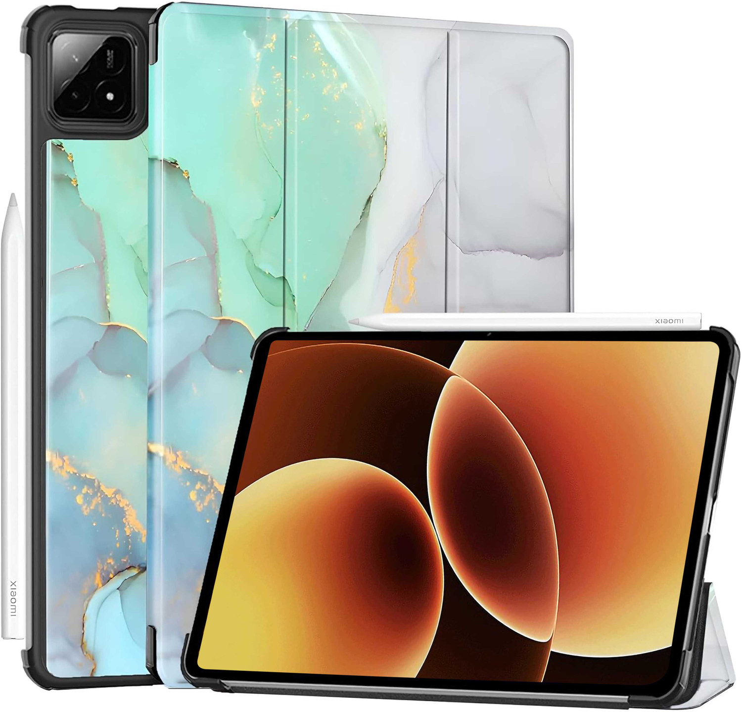 Image of WHITBULL Flip Cover for Xiaomi Mi Pad 6 (11 inch 2023) (Black, Rugged Armor, Pack of: 1)