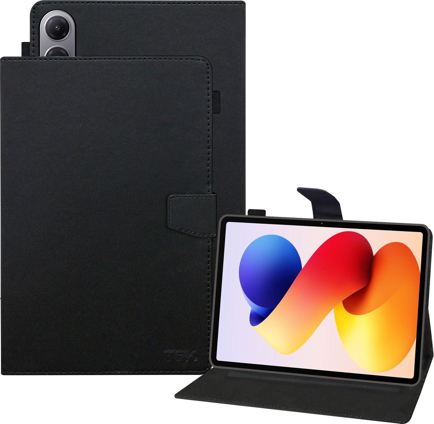 Image of AGEIS Flip Cover for Xiaomi Redmi Pad 2 11 inches (Stylus Holder) (Black, Shock Proof, Rubber, Artificial Leather, Pack of: 1)