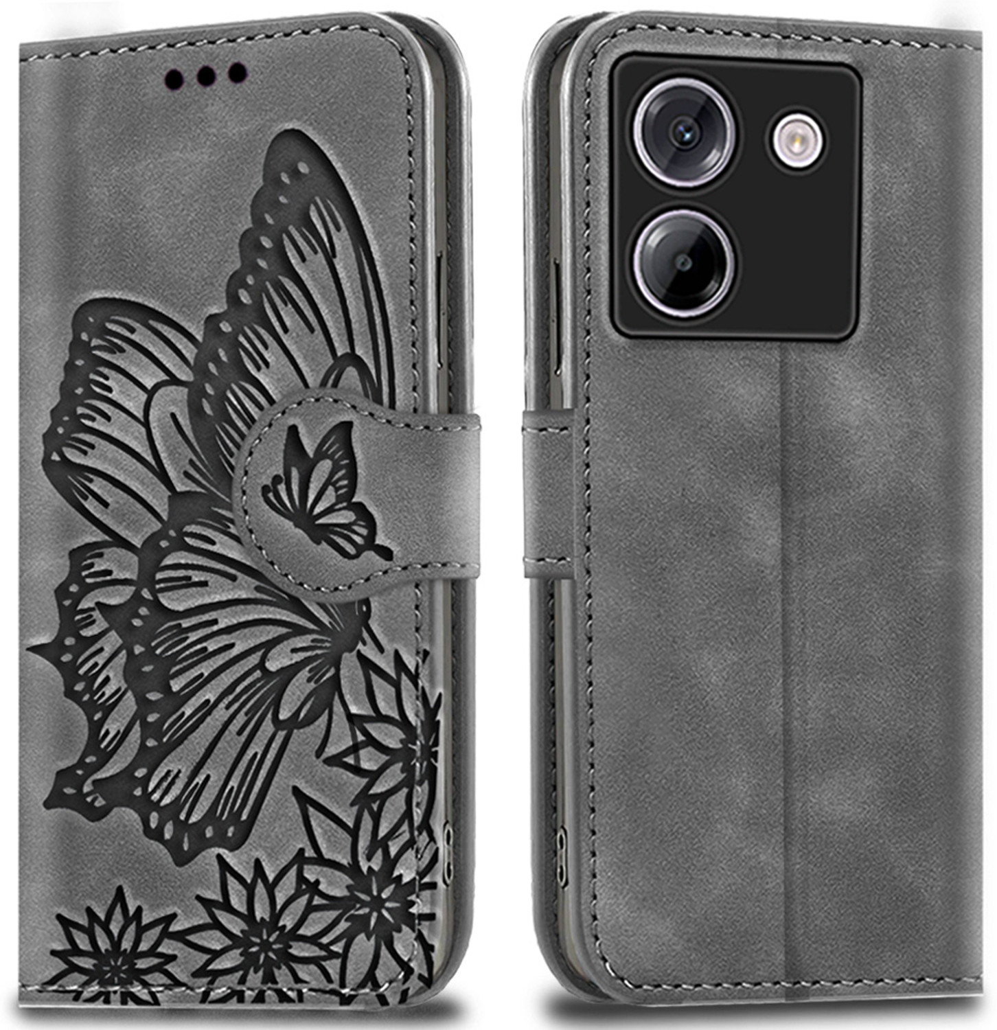 Image of HLOFLY Flip Cover for POCO M7 Pro 5G (Brown, Card Holder, Artificial Leather, Pack of: 1)