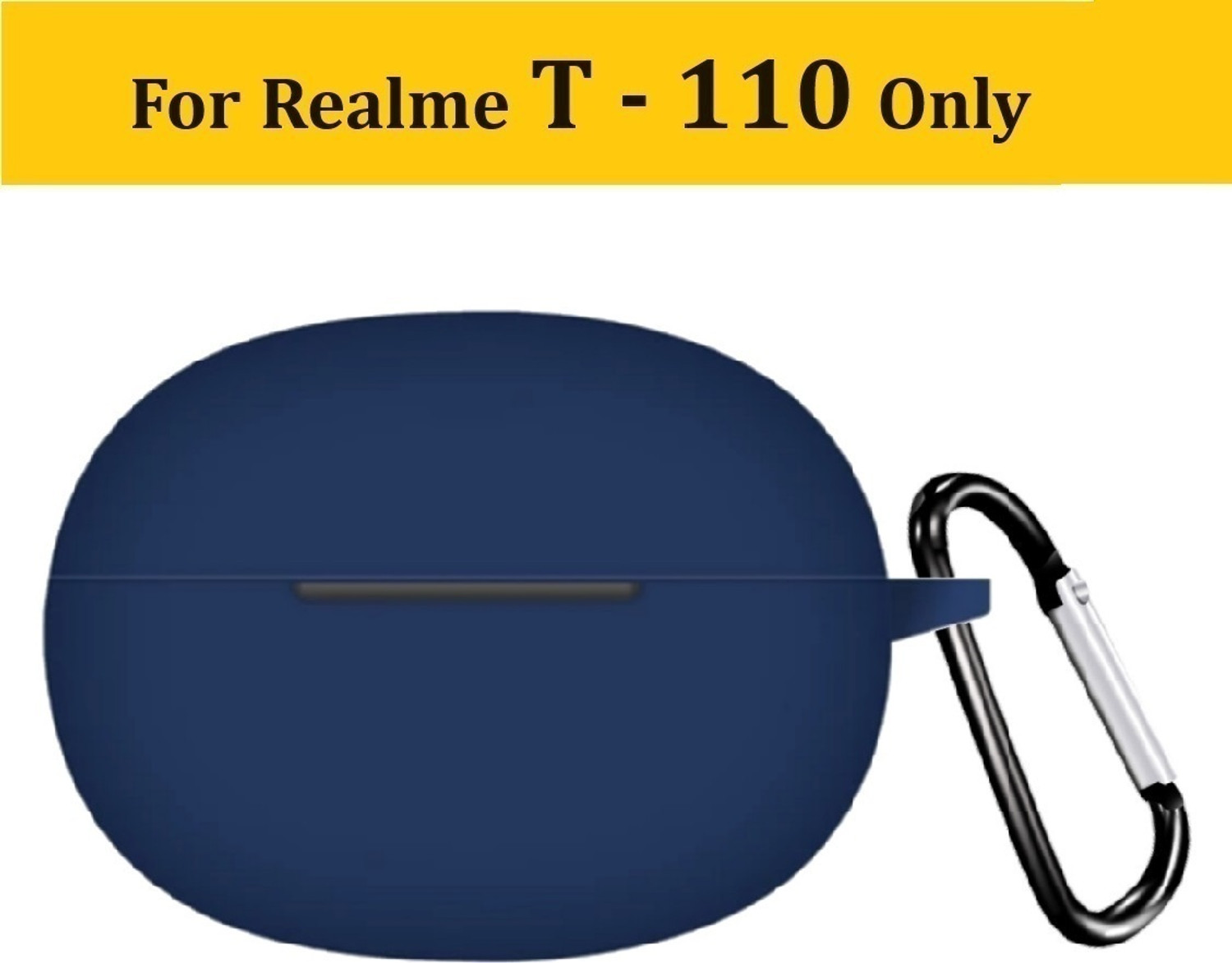 SHOPUMORE Front & Back Case for Realme Buds T110 (Blue) - Image 1