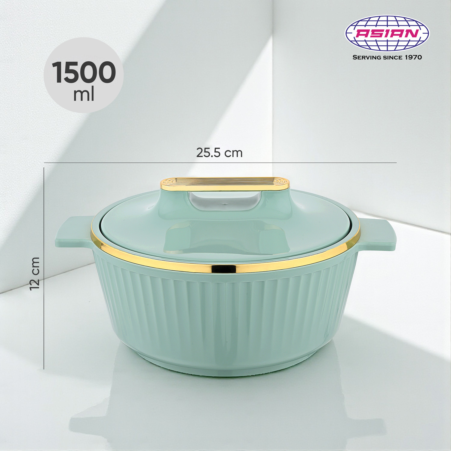 Image of Lehza Gift Set Pack Hot-Pot Insulated Casserole Food Warmer Stainless Steel with Plastic Cover & Bottom | Hot-Pot Insulated Casserole Food Warmer | Gift Set Chapati box Hot-pot Insulated Casserole Thermoware Casserole Cook and Serve Serve Casserole (2500 ml)