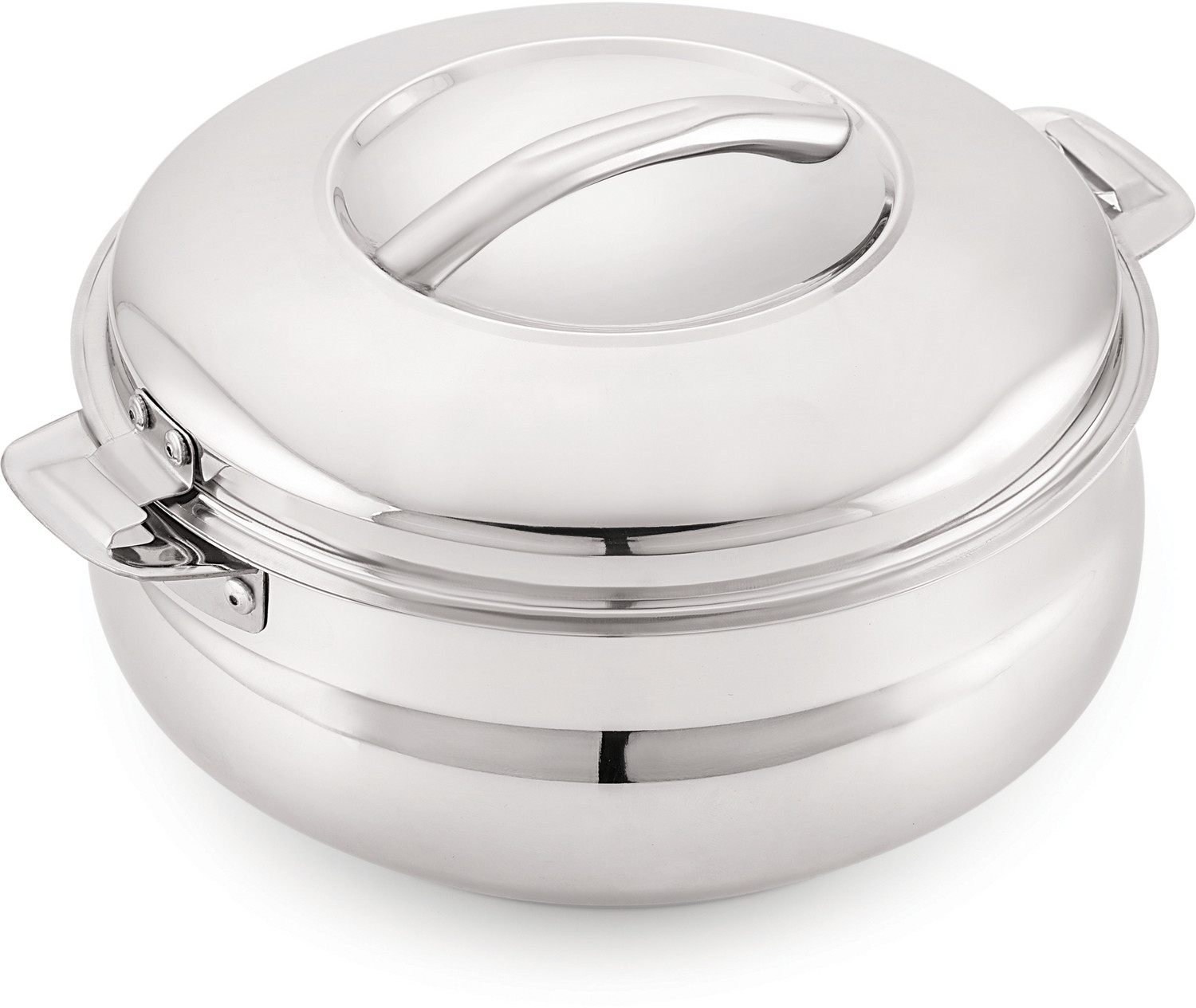 Image of Dhara Stainless Steel Handi Casserole 4000ML Serve Casserole (3000 ml)