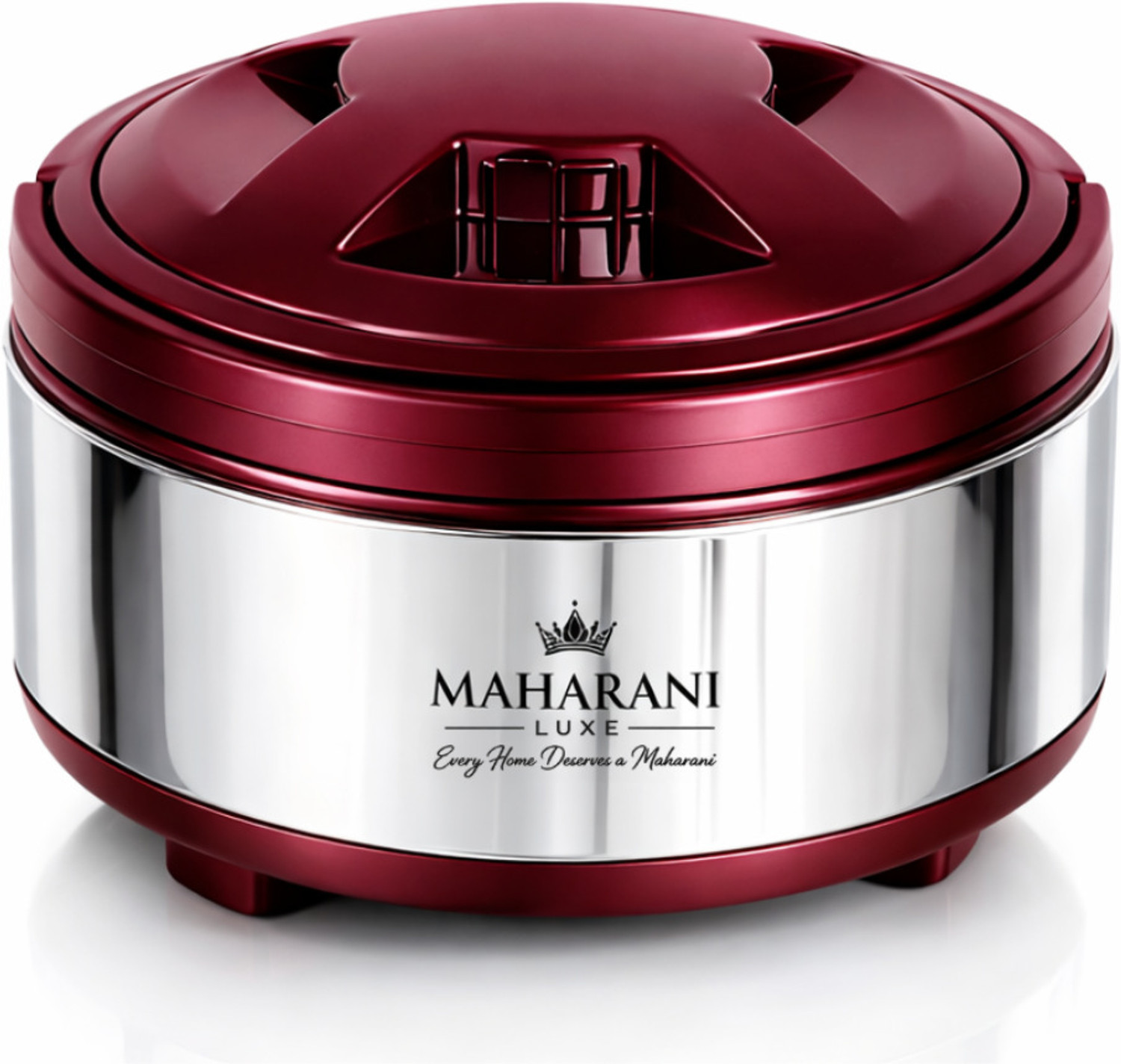 Image of Lehza Gift Set Pack Hot-Pot Insulated Casserole Food Warmer Stainless Steel with Plastic Cover & Bottom | Hot-Pot Insulated Casserole Food Warmer | Gift Set Chapati box Hot-pot Insulated Casserole Thermoware Casserole Cook and Serve Serve Casserole (2500 ml)