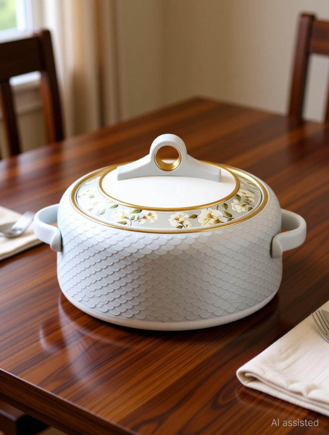 Image of NAYASA Bethany Insluated Casserole| Set Of 3 | Small |Stainless Steel Inner|Food Grade| Pack of 3 Thermoware Casserole Set (500 ml, 1000 ml, 1500 ml)