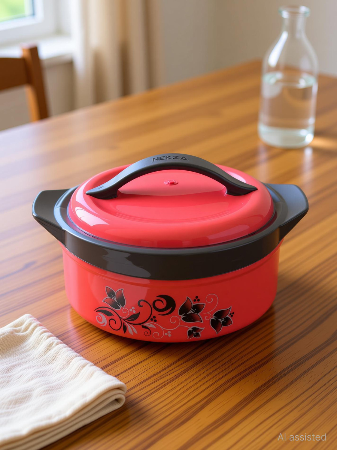 Image of Raghunandan Insulated Inner Steel Casserole | BPA Free | Food Grade | Hot Box For Roti Thermoware Casserole (3500 ml)