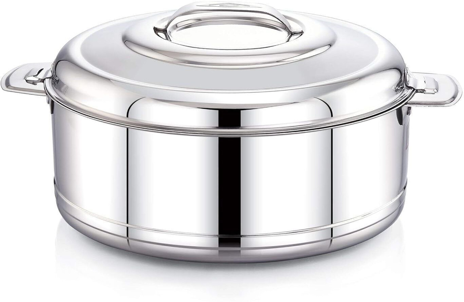 Image of MiniMemo Stainless Steel Double Wall Insulated Hot Pot for Hot Meal /Chapati /Curry /Roti Thermoware Casserole (2500 ml)