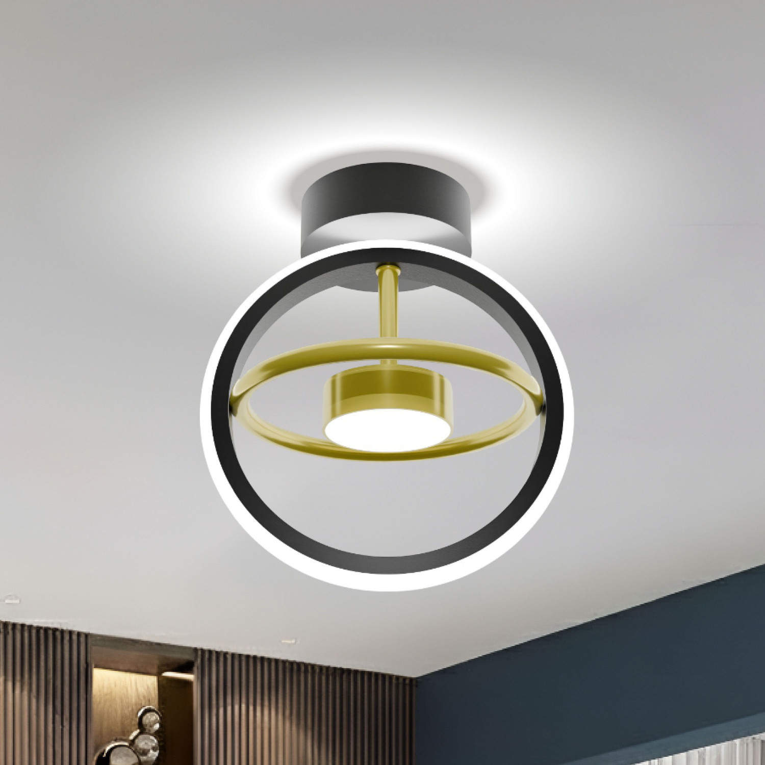 Image of HomesElite Ceiling Light Ceiling Lamp (Black)
