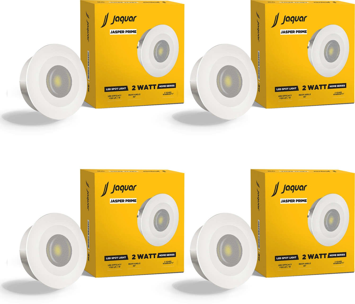 Image of Jaquar Strella Slim 12W Round Recess Down Light - Cool White (Pack of 10) Ceiling Light Ceiling Lamp (White)