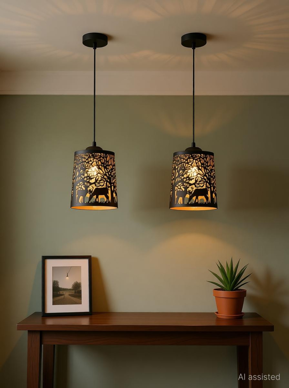 Image of HomesElite Ceiling Light Ceiling Lamp (Black)