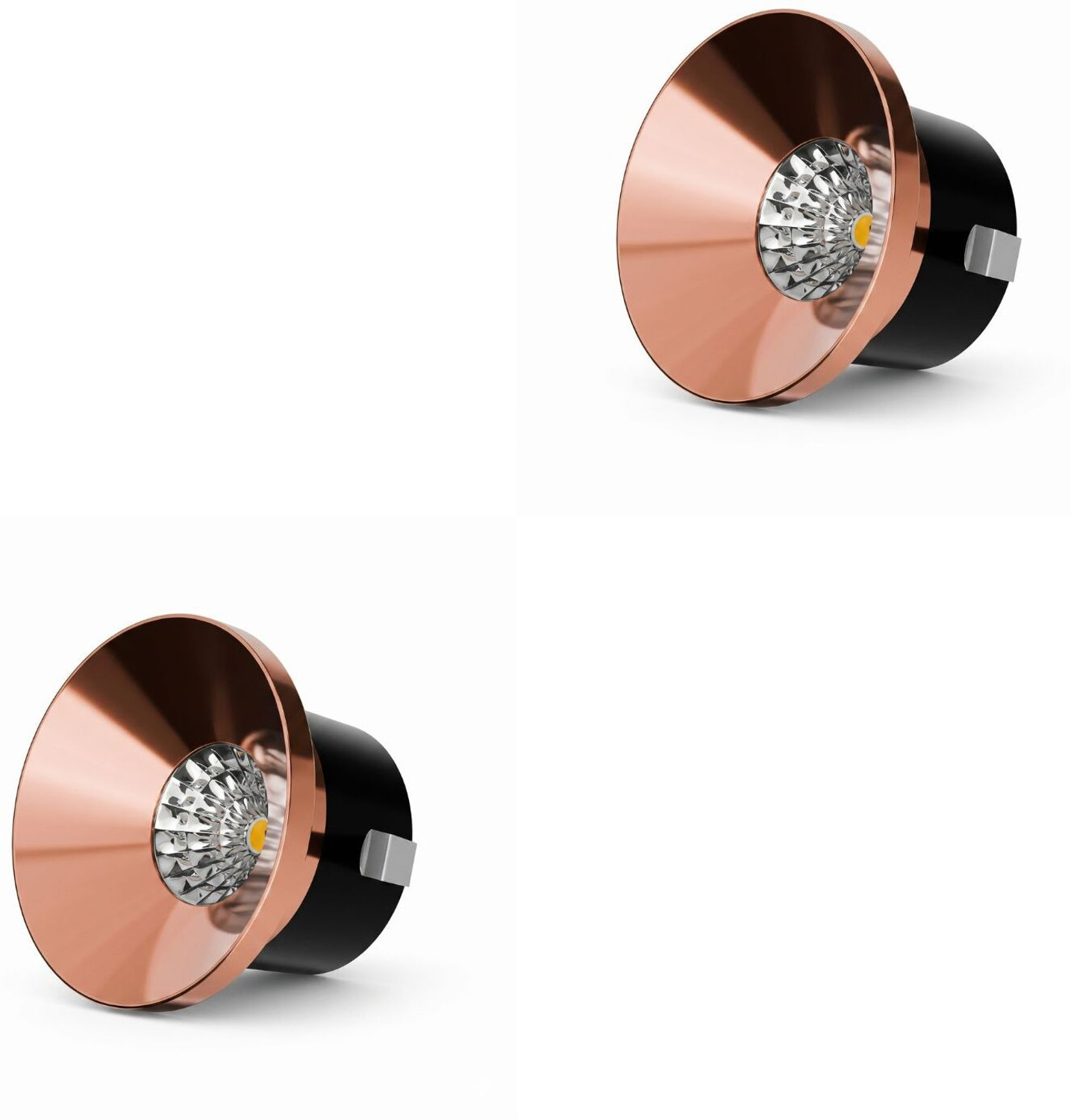 Image of sturlite Eva Spot Light 3W (WW /3000k), Pack of 3, Spot Light Ceiling Lamp (Yellow)