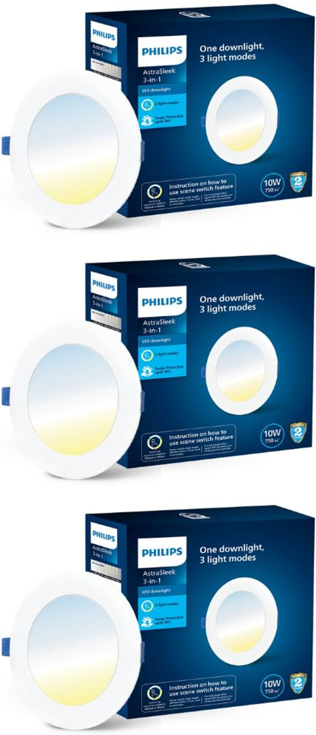 Image of Jaquar Strella Slim 15W Round Recess Down Light - Natural White (Pack of 1) Ceiling Light Ceiling Lamp (White)