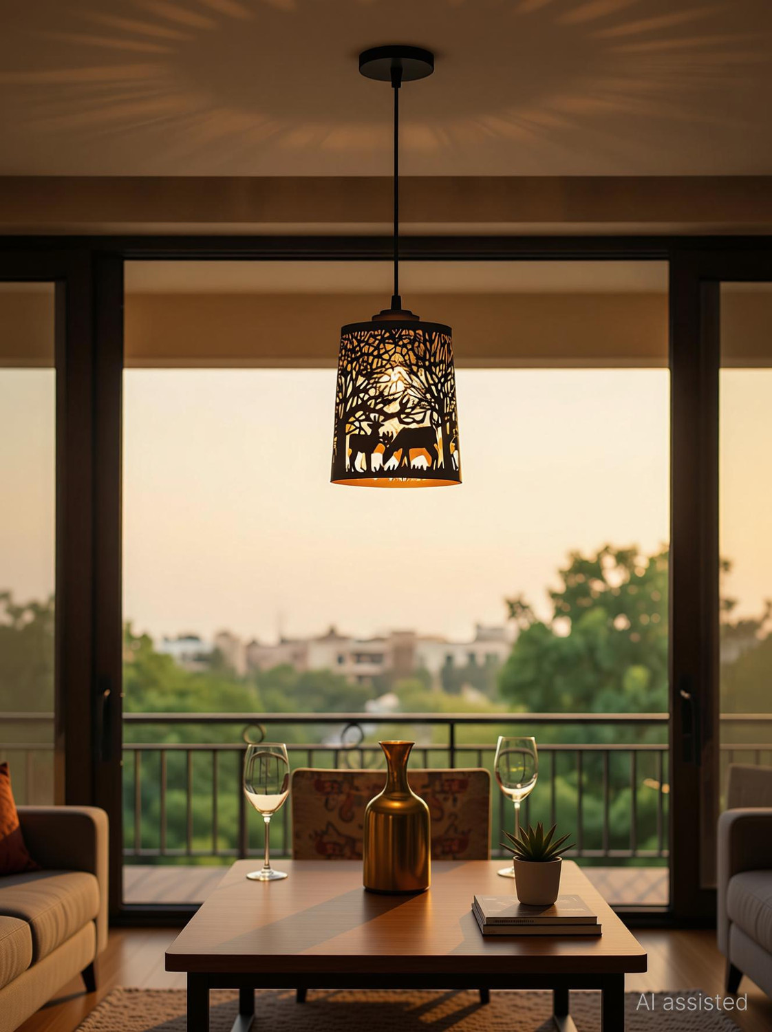 Image of HomesElite Ceiling Light Ceiling Lamp (Black)
