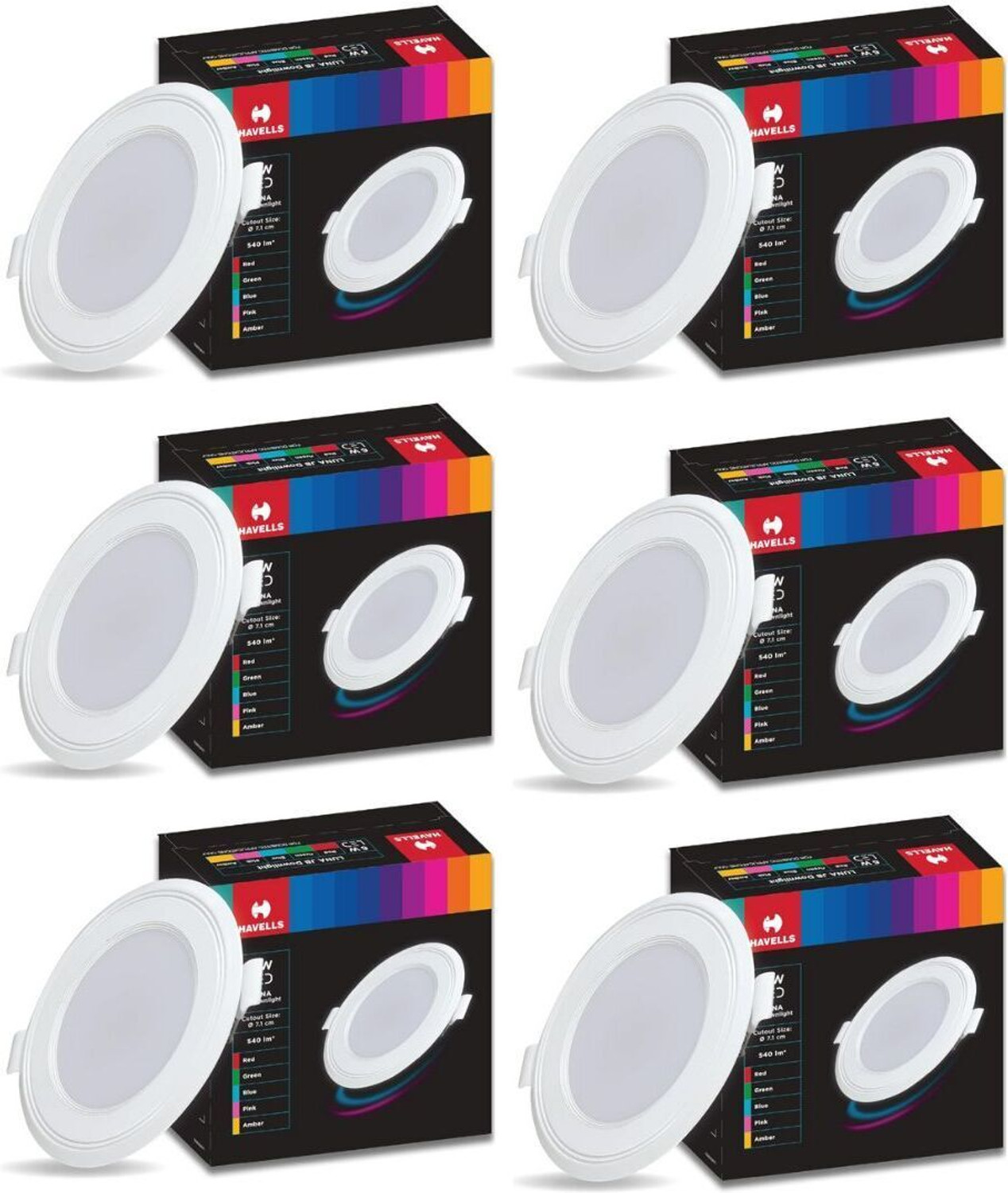 Image of MURPHY Crest 7W 3-in-1 Round LED Conceal Panel Light |Cool /Warm /Natural White Pack of Ceiling Light Ceiling Lamp (Multicolor)