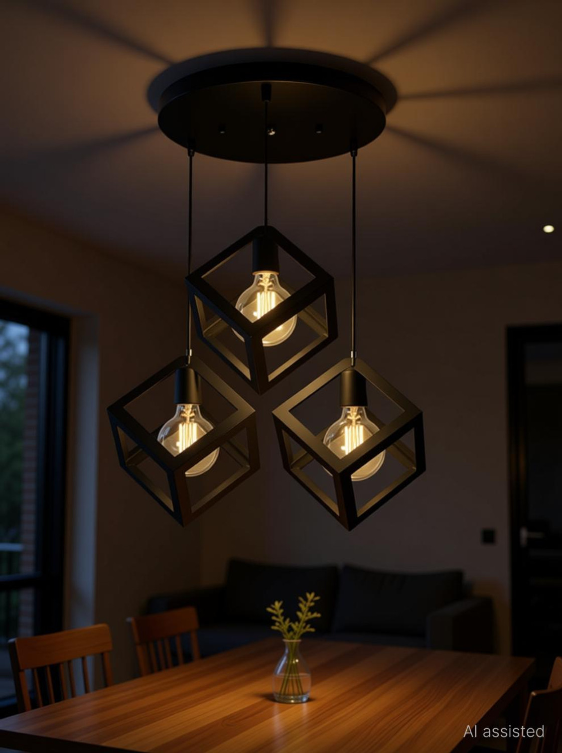 Image of HomesElite Ceiling Light Ceiling Lamp (Black)